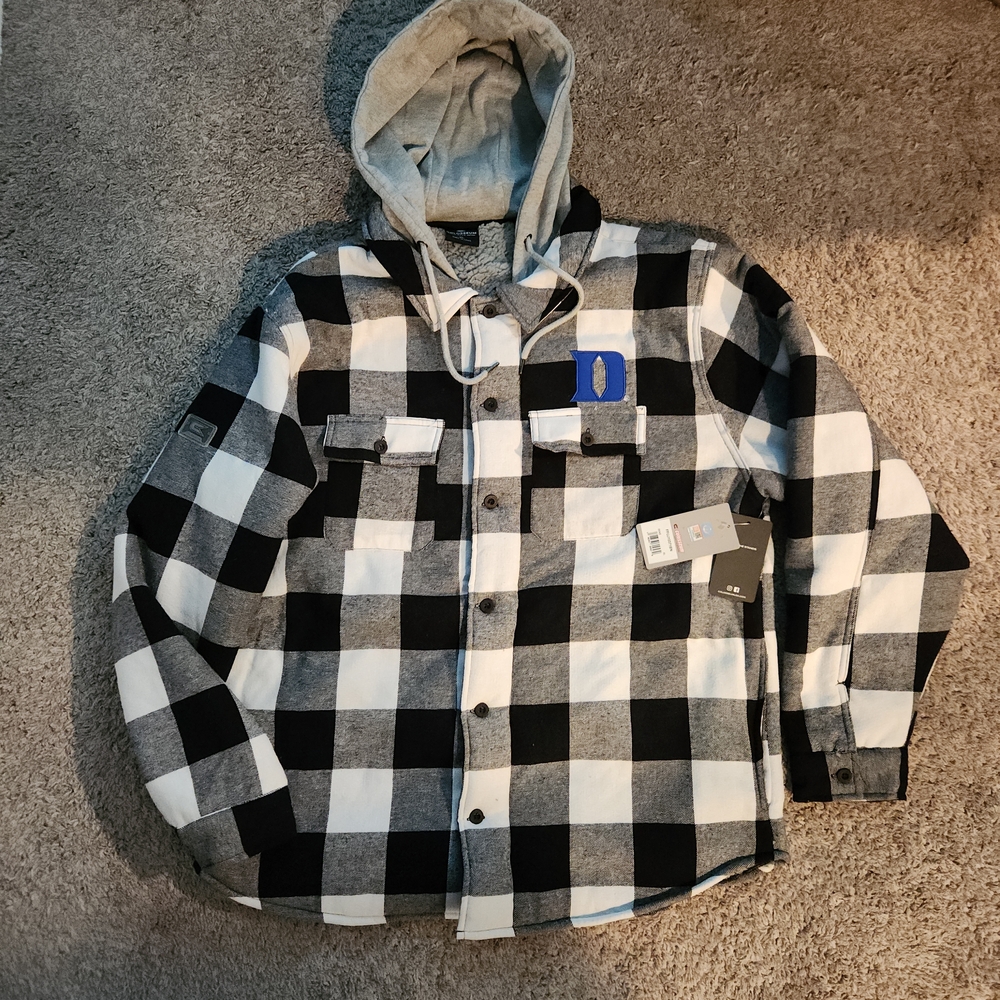 Men's Black and White Checkered Performance Jacket